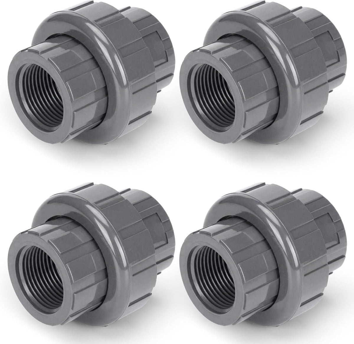 Pangda 4 Pack 1 Inch PVC Union Pipe Compatible with 898 Series