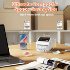 Bluetooth Thermal Label Printer with Built-in Label Bin 30pcs Label