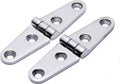 Boat Hatch Hinge 316 Stainless Steel,Casting Deck Cabinet Strap Hinges 4 Inch x 1 Inch,Used for Boats/Yachts/Doors/Windows,Pack of 2,Include Screws
