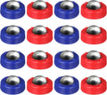 16Pcs Mini Shuffleboard Pucks for Tabletop Game, Replacement Shuffleboard Pucks and Rollers Set for Indoor, Curling
