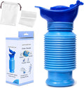 Pee Bottles for Men, Emergency Urinals, Adjustable Pee Bottle for Men and Women, Collapsible Urine Bottle and Pocket