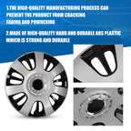 14 Inch Hubcaps, Universal Wheel Rim Cover Set of 4