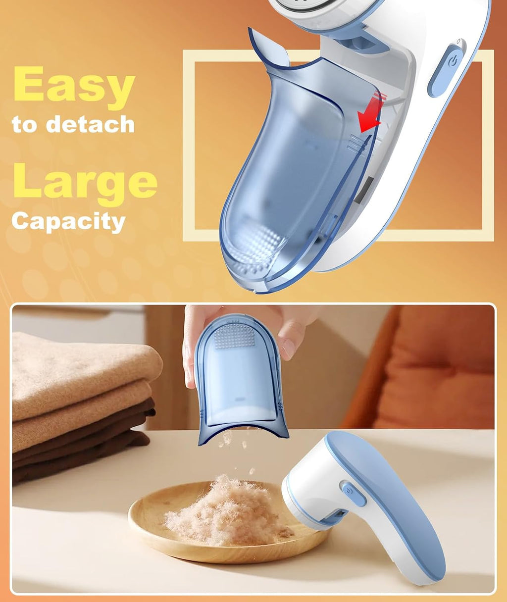 Fabric Shaver, Lint Remover for Clothes, Effectively and Quickly Remove Pills, Sweater Shaver with Stainless Steel