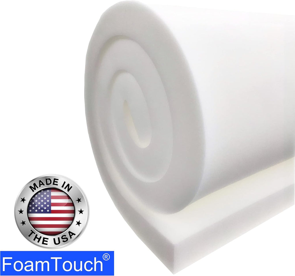 Medium Density 1" Height x 30" Width x 72" Length Upholstery Foam Sheet
