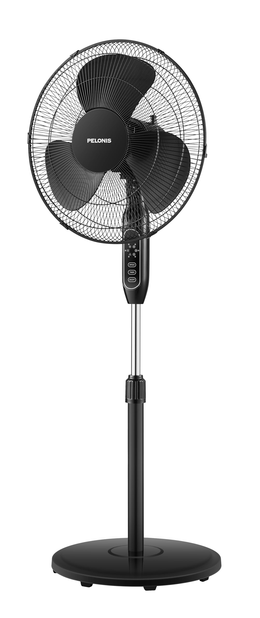 16" Adjustable Oscillating Pedestal Fan with Remote for Bedroom