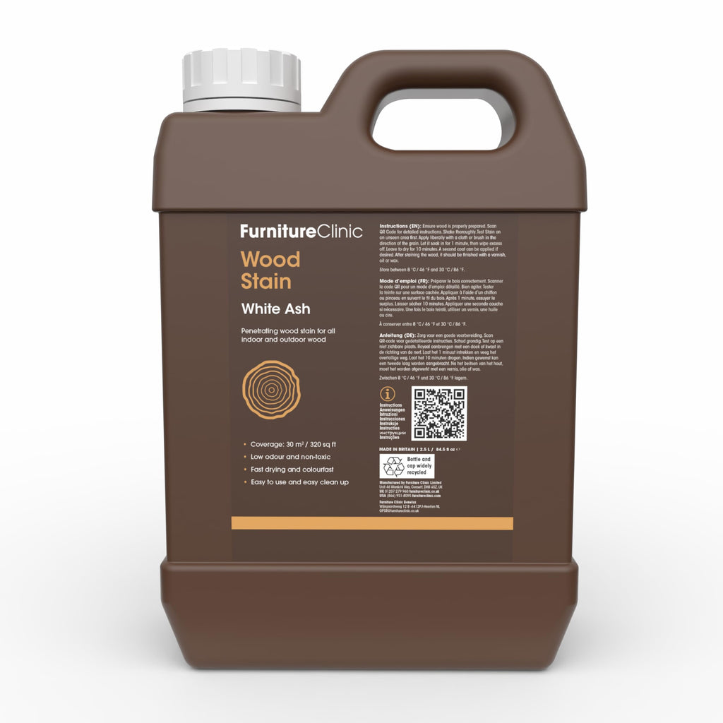 Wood Stain, Water-Based & Fast Drying, White Ash