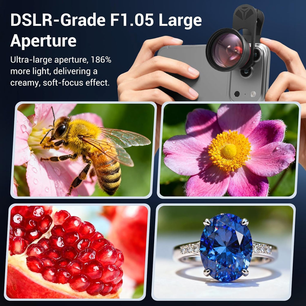 35X Macro Lens Kit for Smartphone with CPL Filter, HD Magnifier Photography Lens with Universal Lens Clip, Phone