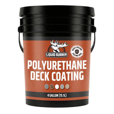 Polyurethane Deck Coating - Smooth, Stone Grey, 4 Gallon