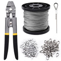 328ft 1/16" Wire Rope Crimping Tool Kit