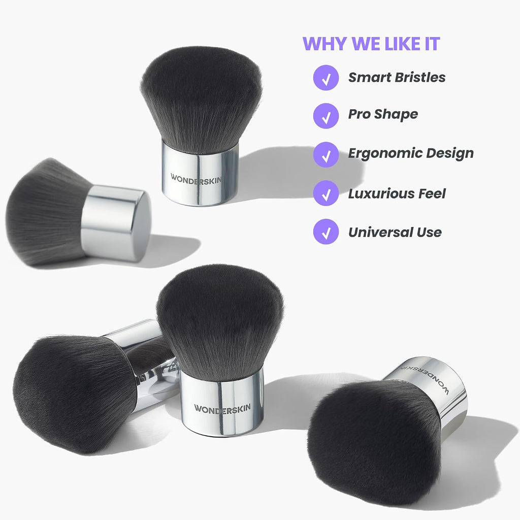 Kabuki Brush - Round Top Brush for Liquid & Powder Makeup