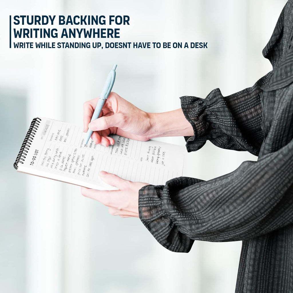 To Do List Notepad: With Multiple Functional Sections - 6.5 x 9.8" 60 Sheets - Spiral Daily Planner Notebook - Task
