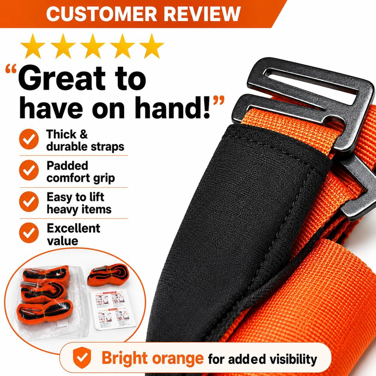 Moving Straps for Lifting 2-Person Furniture Portable Belt