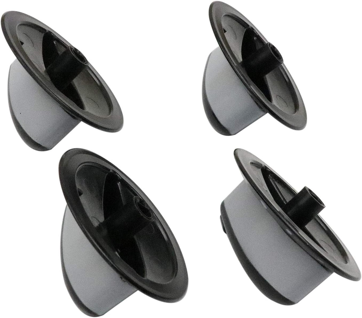 BestParts 74011287 Surface Gas Range Burner Control Knob - Black - 4 Pack