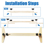 Stair Tread Gauge and Shelf Layout Tool for Stairs, Risers and Partitions