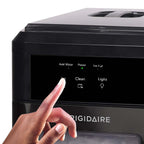 EFIC237 Countertop Crunchy Chewable Nugget Ice Maker, 44lbs per day, Black Stainless