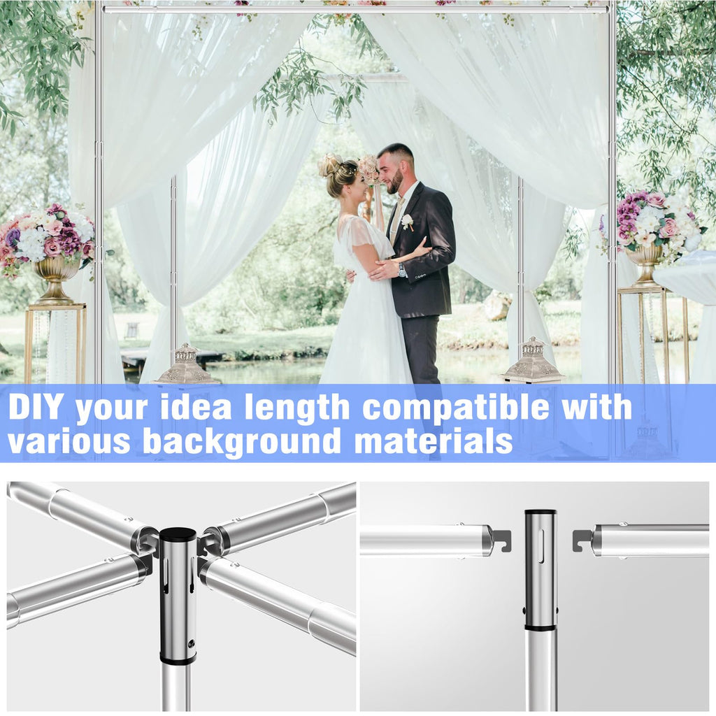 Pipe and Drape Backdrop Stand 10FT x 10FT, Adjustable Backdrop Stand Heavy Duty, Background Stand, Backdrop Stand for