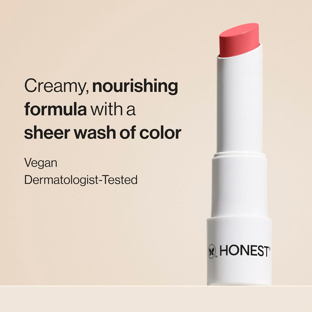 Moisturizing Vegan Tinted Lip Balm, Antioxidant-Rich, Melon