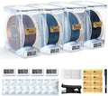 Filament Storage Box - 4 Pack 4L 3D Printer Filament Containers with 4 Hygrometers, Airtight Dry Boxes for Sealing