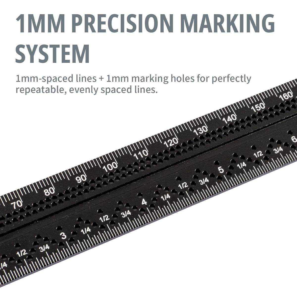 Combination Angle Square, 12-Inch Metric & Inch Ruler