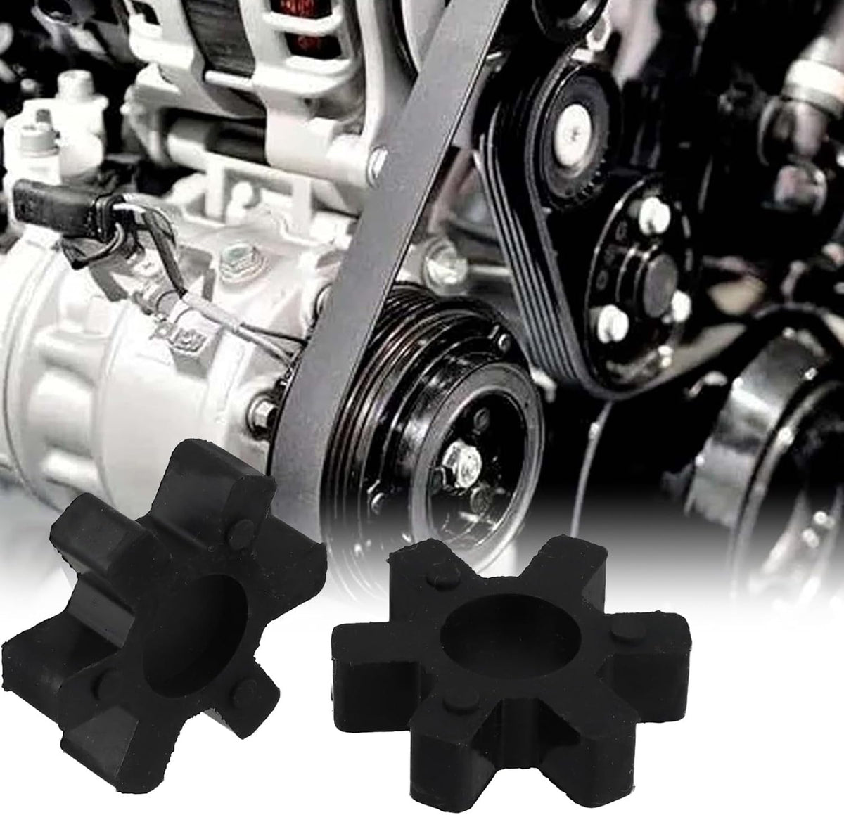 Jaw Coupling Spider-Insert, 4‑Pack Rubber, For Lovejoy L099 L100