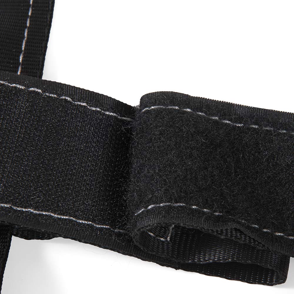 Universal Motorcycle Rear Wheel Tie Down Strap in Black