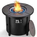 30-Inch Round Propane Fire Pit Table, 50,000 BTU