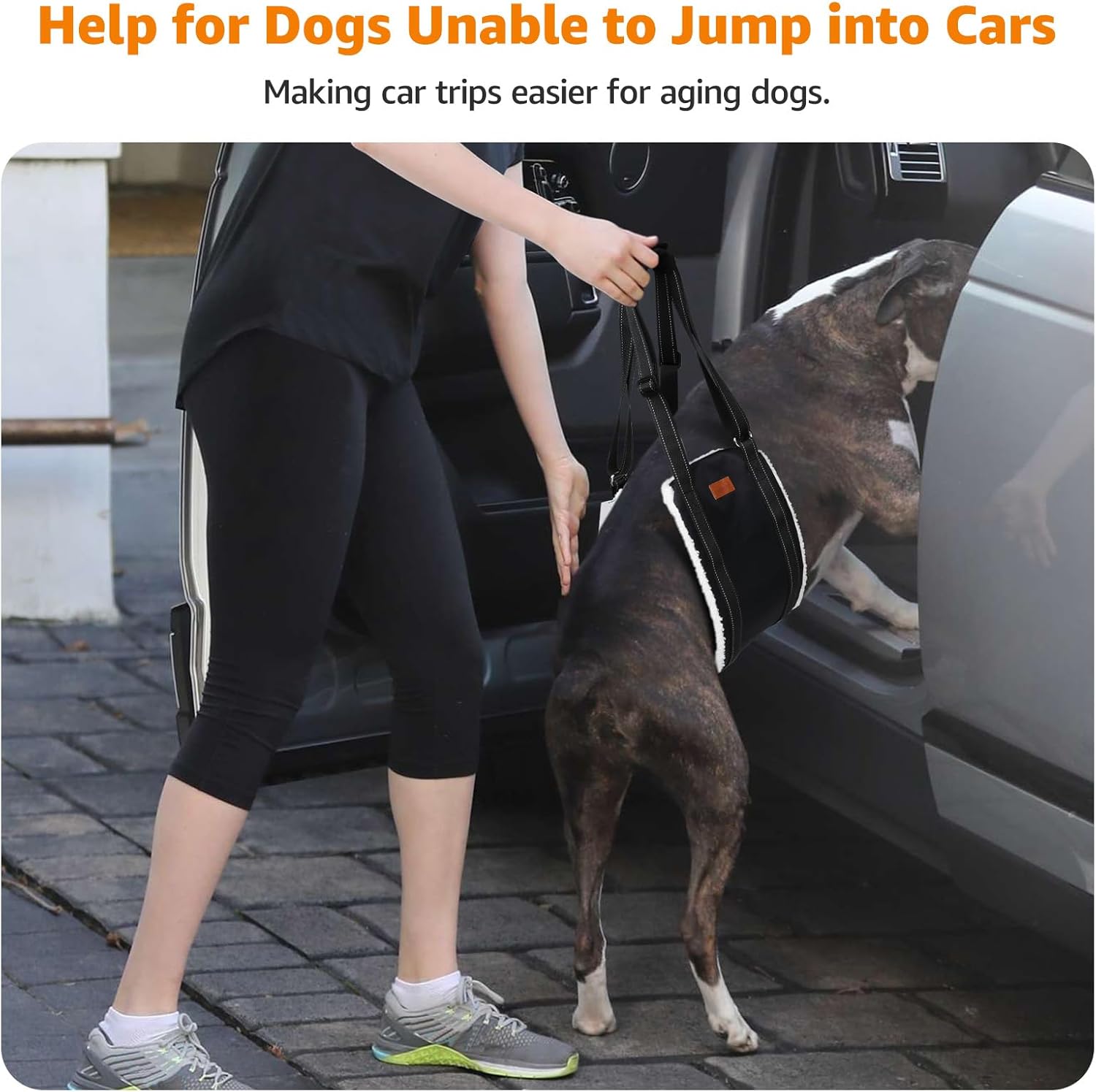 Portable Dog Sling for Back Legs, Hip Support Harness to Help Lift Rear for Canine Aid Old K9 Cruciate Ligament
