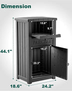 Package Delivery Box for Outside, Large Parcel Drop Box with Lockable Secure, Waterproof and Anti-Theft Storage for