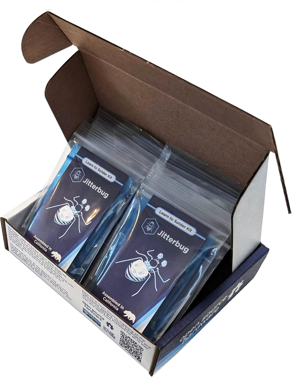 Jitterbug | Learn to Solder Kit | Educator Pack (8pcs) | Educational STEM Electronics Kit