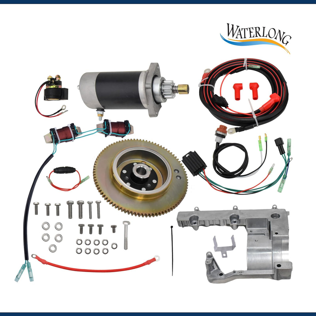 WATERLONG 6H4 Electric starter kit for Yamaha outboard 40HP 3CLY. 50HP 2 Stroke