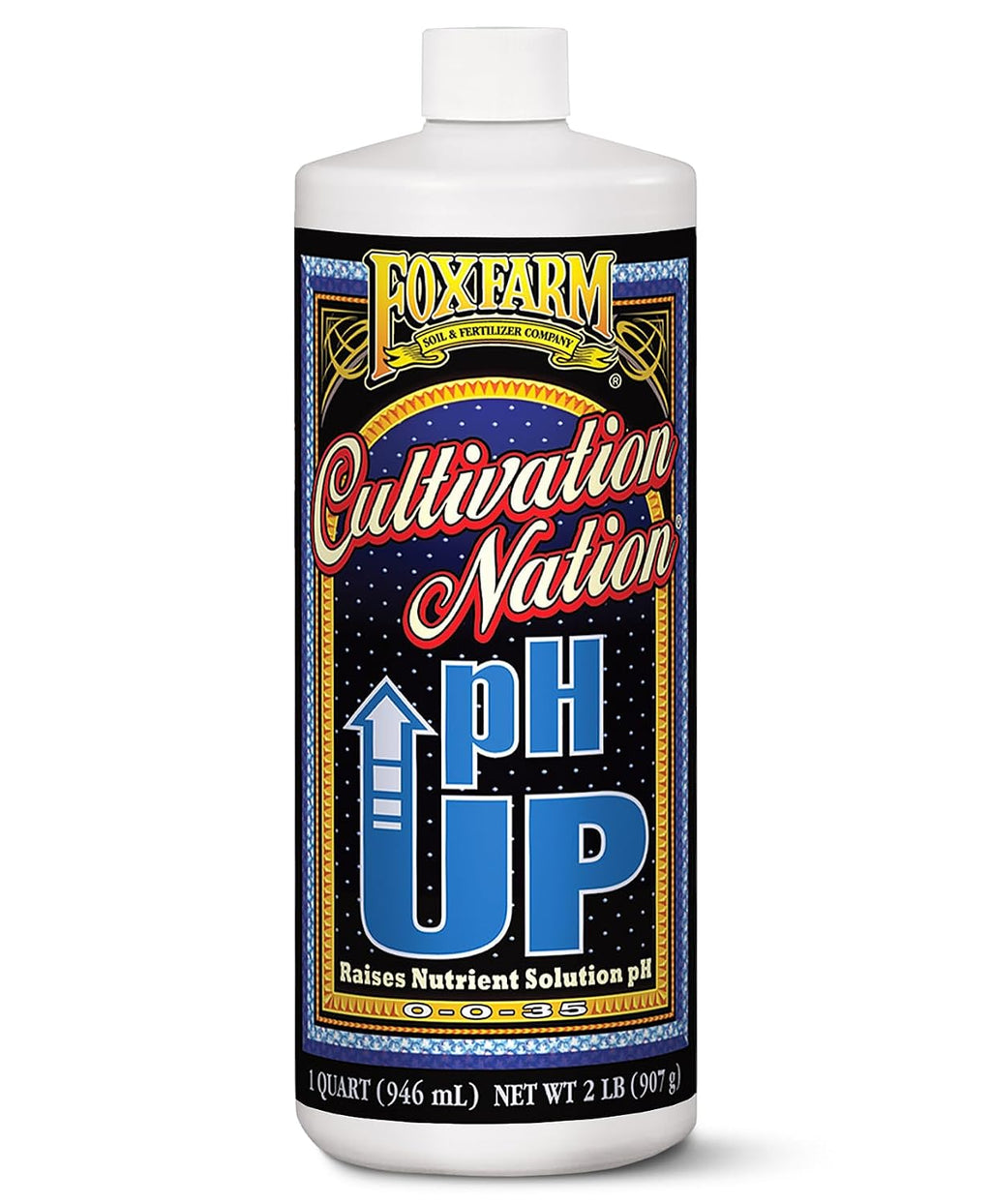 Cultivation Nation pH UP for Plants’ Nutrient Solutions - Formulated with Potassium Hydroxide for Adjustment - Ideal