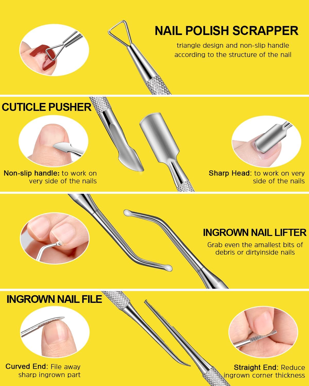 Nail File and Buffer Blocks with Nail Care Kit, 13 Pcs Manicure Kit for Women with Milk and Honey Cuticle Oil and