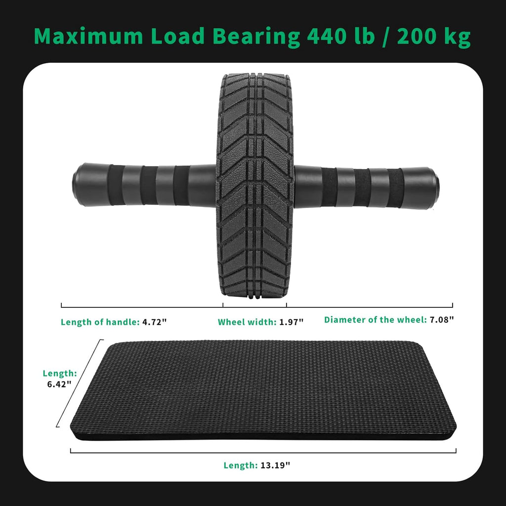 Ab Roller Wheel - AGREJO Ab Workout Equipment for Abdominal & Core Strength Training, Home Gym Fitness Equipment