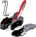 Brake Caliper Compression Tool, 360° Ratcheting Piston Compressor, 2 Steel Plates, 2 Hooks