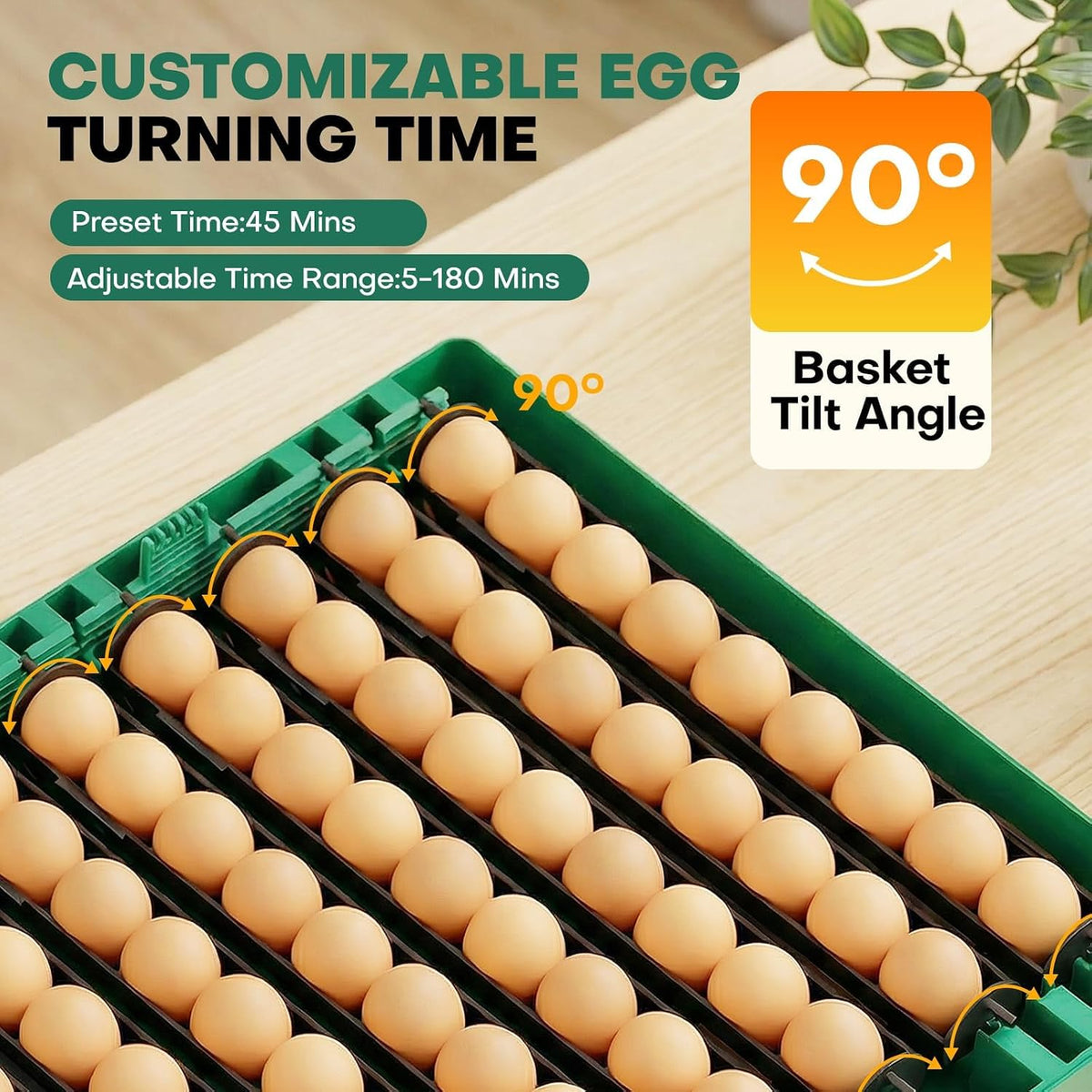 72 Eggs Hatching Incubator for Chicken/Duck/Quail