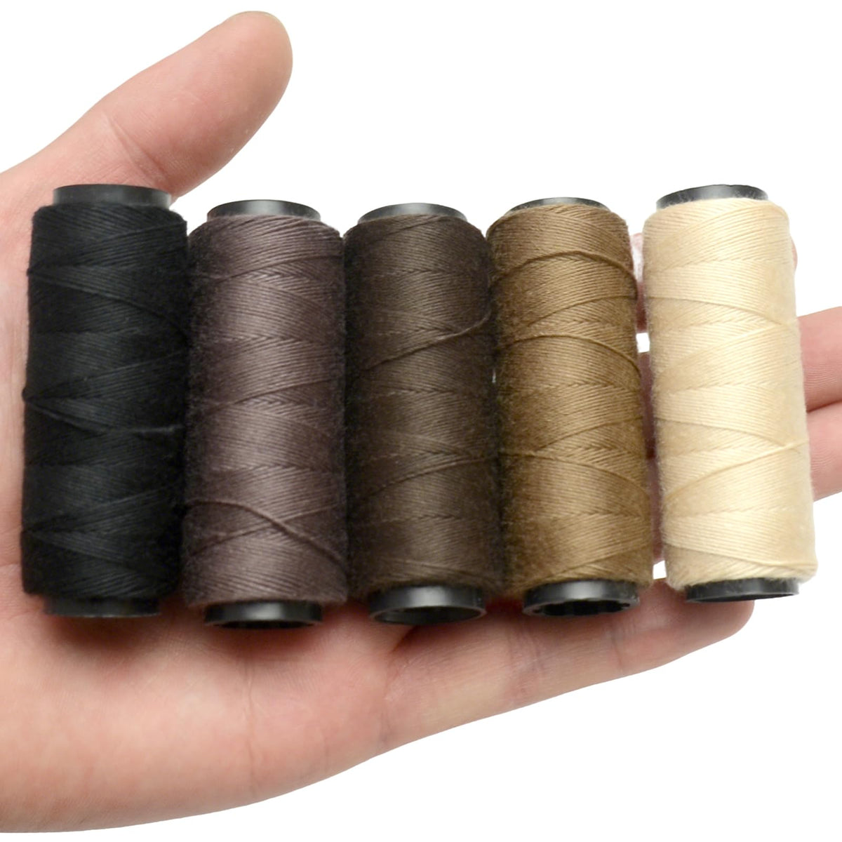 5 Rolls Weaving Thread, Polyester Sewing Threads for Hand Sewing