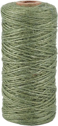 328 Feet/100M 1mm Jute Twine String Garden Rope Jute Cord 1 Ply Sea Green Craft Jewelry Beading Cord Thread for