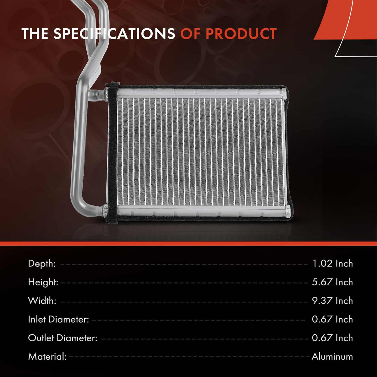 A-Premium HVAC Heater Core Compatible with Ford