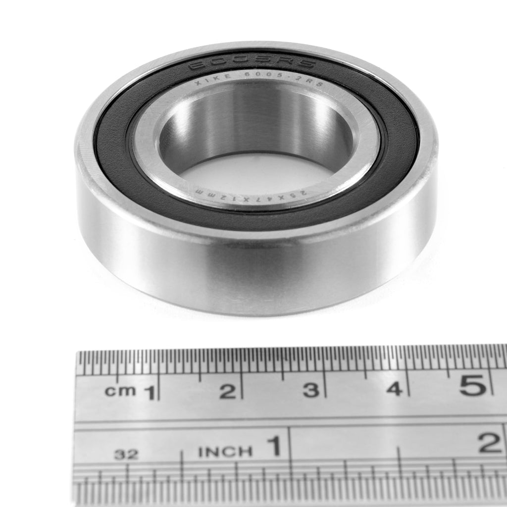 XIKE 6005-2RS Sealed Deep Groove Ball Bearings, 25x47x12 mm, 20-Pack