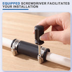 ElaraBerry 8 Pack 3/4" XL Flexible PVC Pipe Coupling with Clamp
