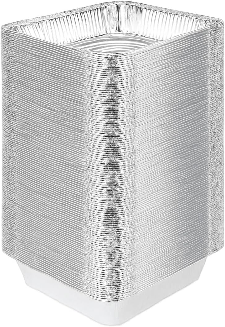 Disposable Aluminum Foil Pans, Half Size Steam Table Deep, 30 Pack, Silver, 2.5 Inches Deep (20 Pack)