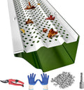 Gutter Guards 5 Inch, Aluminum Leaf Filter Rain Gutter Covers with Screws Included, 16 PCS 54FT DIY Gutter Protection