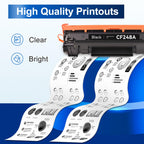 Compatible 48a CF248a Toner Cartridge for HP, Black, 4-Pack