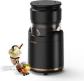 Ice Cream Maker Machine,Quiet,Rechargeable,1–2 Servings,Black