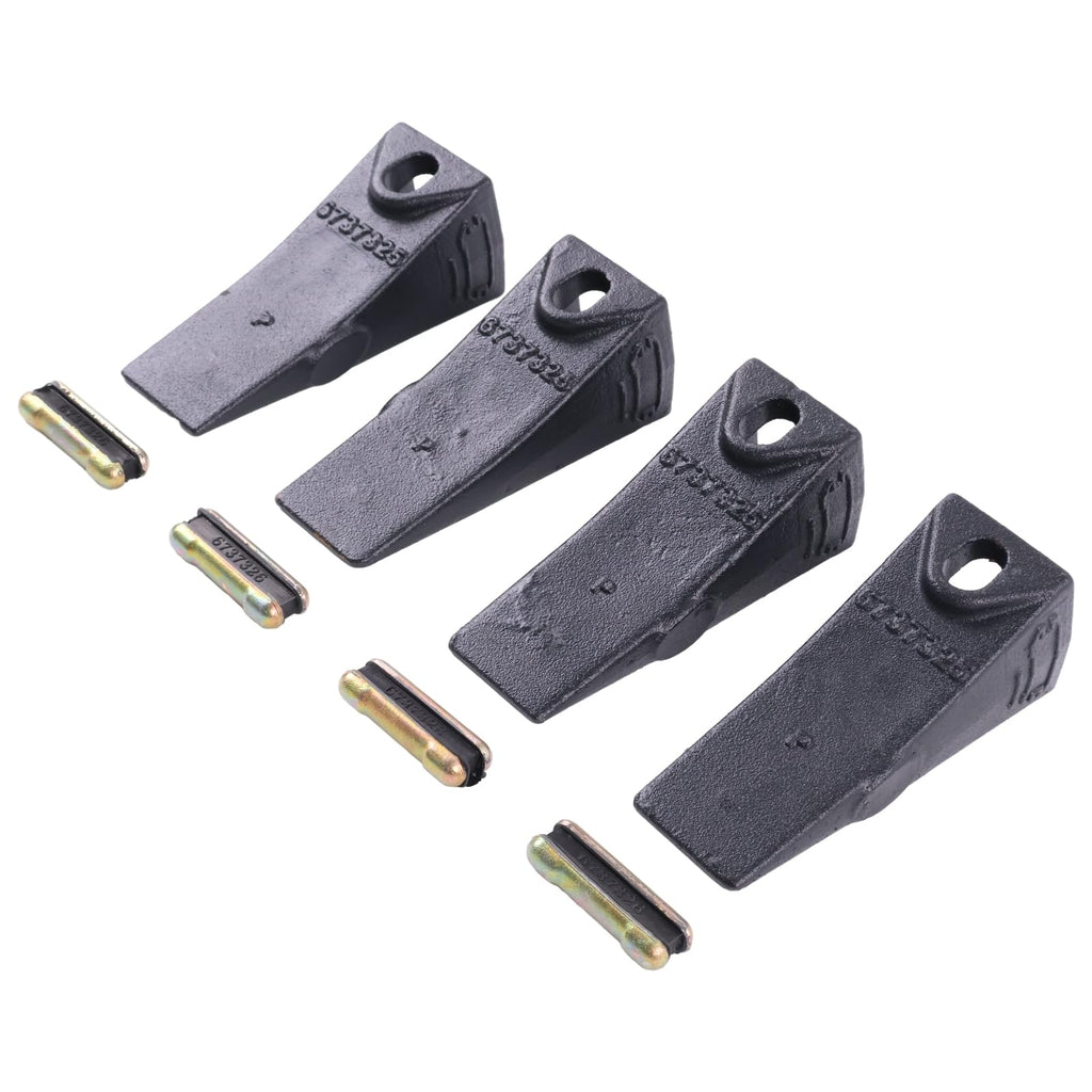 4X 7107320 6737325T Dirt Bucket Tooth for Bobcat Mini Excavators 6737325