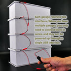 1/64 Diorama Display Case with LED Lights for 1/64 Scale Model Car | Stackable Garage Compatible with Hot Wheels