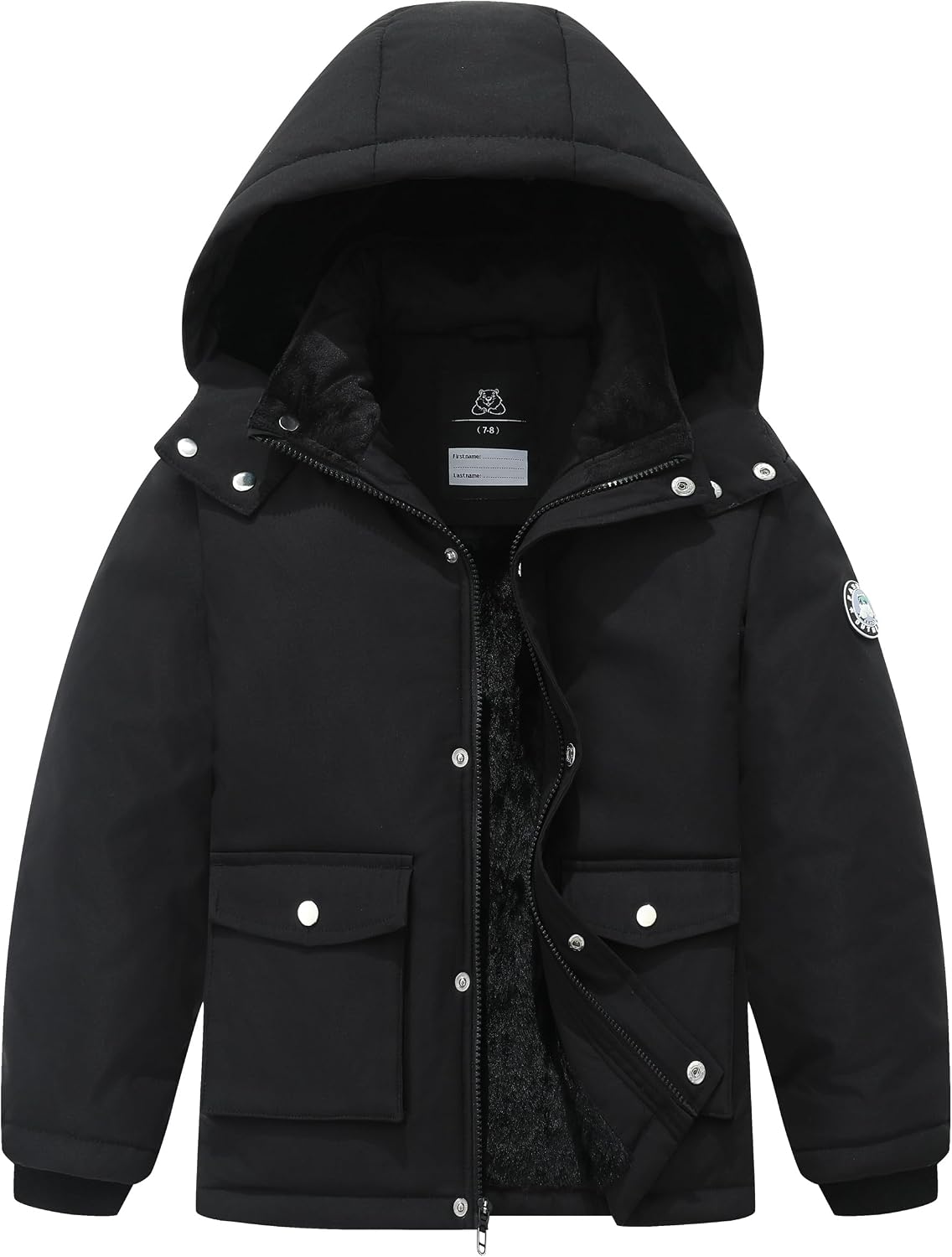 Boy's Winter Coat Waterproof Puffer Jacket| Warm Windbreak Parka | Thicken Fleece Lining Hooded Down Outerwear for Kids