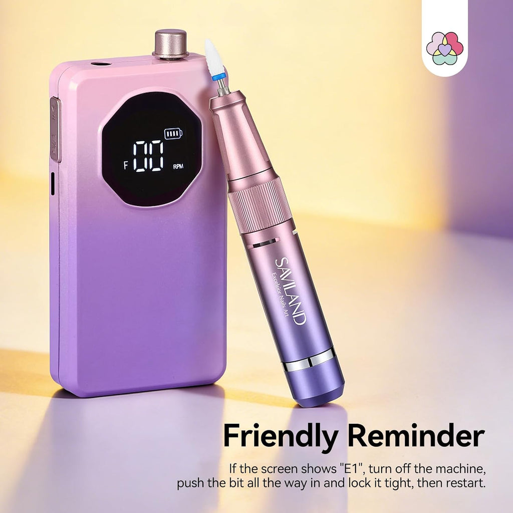 Nail Drill Professional 40000RPM 30S Fast Removal for Acrylic Nail
