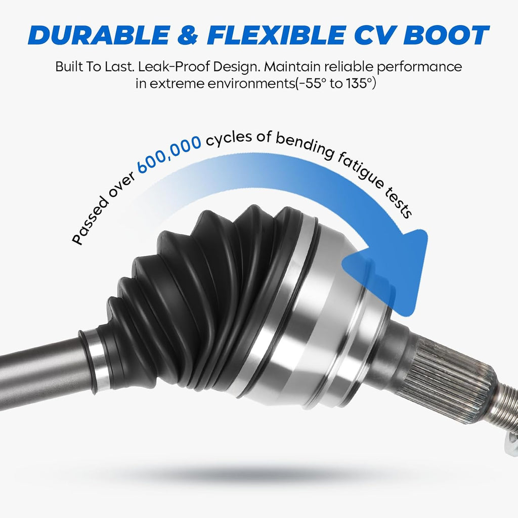TadaMark Set of 2 New Front CV Axle Shaft Assembly, 13-16 for Escape 2.5L