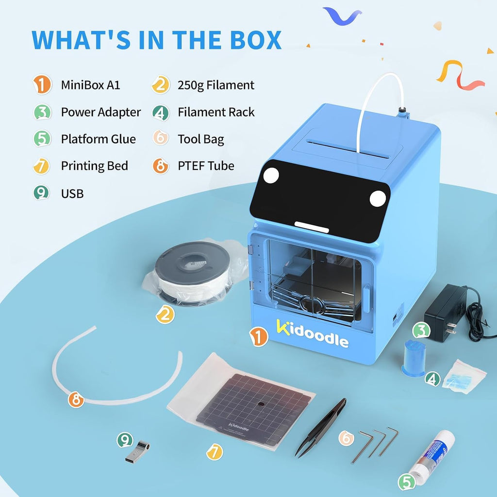 Kidoodle 3D Printer for Kids - Toy 3D Printers, Huge Toy Library Weekly Update, Wi-Fi & App Control, Up to 600mm/s